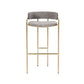 Modern Indoor Upholstered Bar Stool Low Back Footrest Counter Stool Clearhalo 'Bar Furniture' 'Bar Stools' 'bar_stools' 'furn' 'furn_bar_stools' 'Furniture' 'Kitchen & Dining Furniture' 5777351