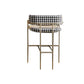 Modern Indoor Upholstered Bar Stool Low Back Footrest Counter Stool Black White 1 Piece Bar Stool(30"H) Clearhalo 'Bar Furniture' 'Bar Stools' 'bar_stools' 'furn' 'furn_bar_stools' 'Furniture' 'Kitchen & Dining Furniture' 5777396