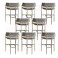 Modern Indoor Upholstered Bar Stool Low Back Footrest Counter Stool Black White 8 Piece Set Bar Stool(30"H) Clearhalo 'Bar Furniture' 'Bar Stools' 'bar_stools' 'furn' 'furn_bar_stools' 'Furniture' 'Kitchen & Dining Furniture' 5777400