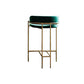 Modern Indoor Upholstered Bar Stool Low Back Footrest Counter Stool Dark Green 1 Piece Bar Stool(30"H) Clearhalo 'Bar Furniture' 'Bar Stools' 'bar_stools' 'furn' 'furn_bar_stools' 'Furniture' 'Kitchen & Dining Furniture' 5777401