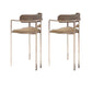 Modern Indoor Upholstered Bar Stool Low Back Footrest Counter Stool Coffee 2 Piece Set Bar Stool(30"H) Clearhalo 'Bar Furniture' 'Bar Stools' 'bar_stools' 'furn' 'furn_bar_stools' 'Furniture' 'Kitchen & Dining Furniture' 5777407