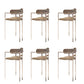Modern Indoor Upholstered Bar Stool Low Back Footrest Counter Stool Coffee 6 Piece Set Bar Stool(30"H) Clearhalo 'Bar Furniture' 'Bar Stools' 'bar_stools' 'furn' 'furn_bar_stools' 'Furniture' 'Kitchen & Dining Furniture' 5777409