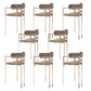 Modern Indoor Upholstered Bar Stool Low Back Footrest Counter Stool Coffee 8 Piece Set Bar Stool(30"H) Clearhalo 'Bar Furniture' 'Bar Stools' 'bar_stools' 'furn' 'furn_bar_stools' 'Furniture' 'Kitchen & Dining Furniture' 5777410