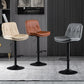 Faux Leather Swivel Bar Chair Modern Armless Upholstered Bar Stool Clearhalo 'Bar Furniture' 'Bar Stools' 'bar_stools' 'furn' 'furn_bar_stools' 'Furniture' 'Kitchen & Dining Furniture' 5777529