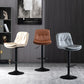 Faux Leather Swivel Bar Chair Modern Armless Upholstered Bar Stool Clearhalo 'Bar Furniture' 'Bar Stools' 'bar_stools' 'furn' 'furn_bar_stools' 'Furniture' 'Kitchen & Dining Furniture' 5777532