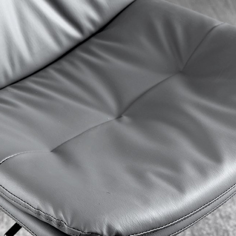 Faux Leather Swivel Bar Chair Modern Armless Upholstered Bar Stool Clearhalo 'Bar Furniture' 'Bar Stools' 'bar_stools' 'furn' 'furn_bar_stools' 'Furniture' 'Kitchen & Dining Furniture' 5777541