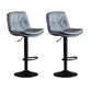 Faux Leather Swivel Bar Chair Modern Armless Upholstered Bar Stool Grey 2 Piece Set Clearhalo 'Bar Furniture' 'Bar Stools' 'bar_stools' 'furn' 'furn_bar_stools' 'Furniture' 'Kitchen & Dining Furniture' 5777552