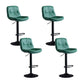 Faux Leather Swivel Bar Chair Modern Armless Upholstered Bar Stool Green 4 Piece Set Clearhalo 'Bar Furniture' 'Bar Stools' 'bar_stools' 'furn' 'furn_bar_stools' 'Furniture' 'Kitchen & Dining Furniture' 5777561