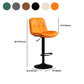 Faux Leather Swivel Bar Chair Modern Armless Upholstered Bar Stool Clearhalo 'Bar Furniture' 'Bar Stools' 'bar_stools' 'furn' 'furn_bar_stools' 'Furniture' 'Kitchen & Dining Furniture' 5777574