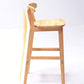 Solid Wood Low Back Bar Stool Modern Indoor Bar Chair with Footrest