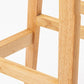 Solid Wood Low Back Bar Stool Modern Indoor Bar Chair with Footrest