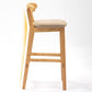 Modern Rubberwood Dessert Shop Barstool Footrest Matte Finish Stool Clearhalo 'Bar Furniture' 'Bar Stools' 'bar_stools' 'furn' 'furn_bar_stools' 'Furniture' 'Kitchen & Dining Furniture' 5777805