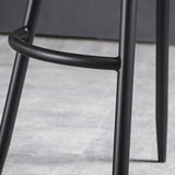 Indoor Faux Leather Counter Chair Industrial Bar Stool with Metal Legs
