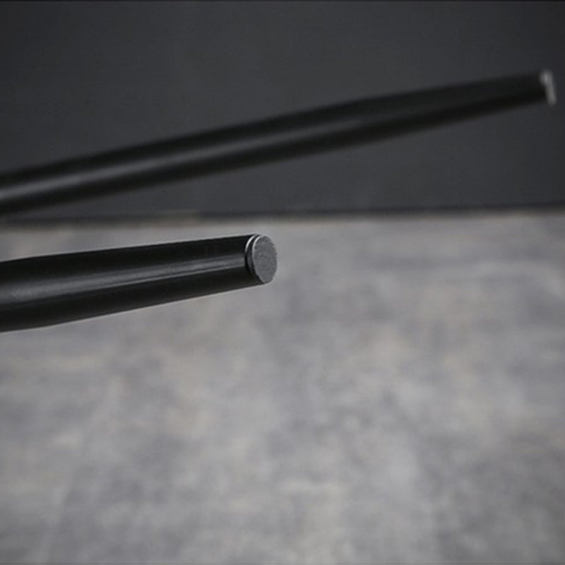 Taburete de bar industrial de piel sintética para interiores con patas de metal
