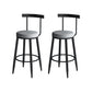 Modern Matte Finish Velvet Counter Stool Low Back Home Barstool