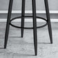 Modern Matte Finish Velvet Counter Stool Low Back Home Barstool