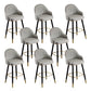Modern Faux Leather Bar Chair Indoor Upholstered Bar Stool with Footrest