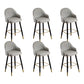Modern Faux Leather Bar Chair Indoor Upholstered Bar Stool with Footrest