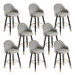 Modern Faux Leather Bar Chair Indoor Upholstered Bar Stool with Footrest