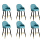 Modern Faux Leather Bar Chair Indoor Upholstered Bar Stool with Footrest