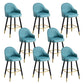 Modern Faux Leather Bar Chair Indoor Upholstered Bar Stool with Footrest