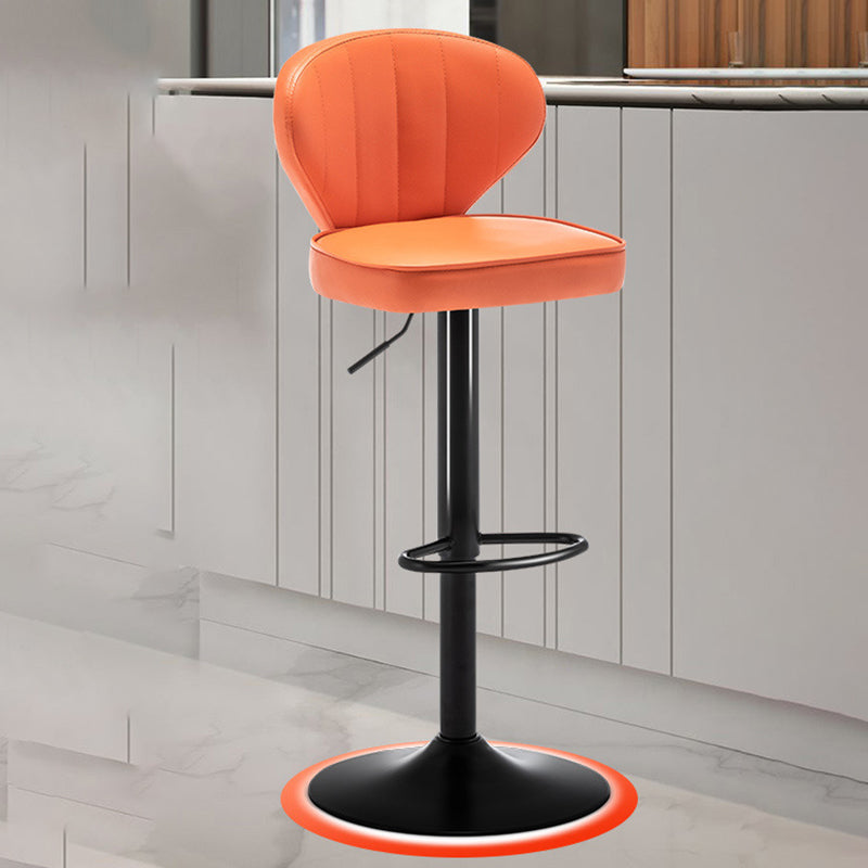 Home Swivel verstelbare hoogte Krukkruk Moderne matte afwerking Lederen barstool