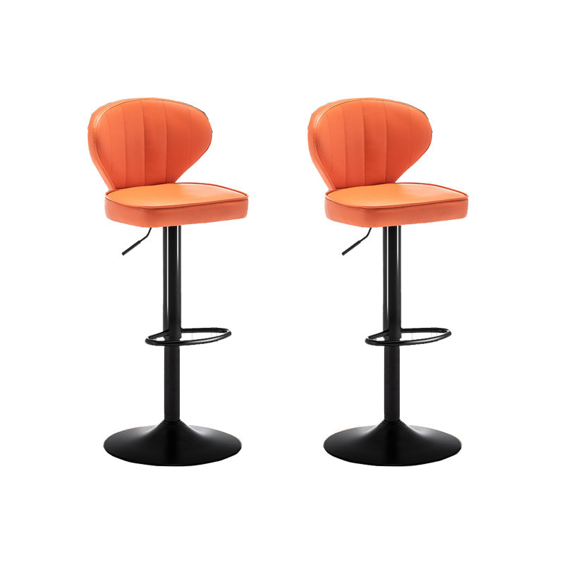 Home Swivel verstelbare hoogte Krukkruk Moderne matte afwerking Lederen barstool
