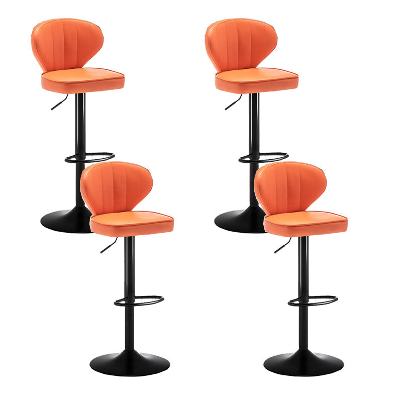 Home Swivel verstelbare hoogte Krukkruk Moderne matte afwerking Lederen barstool