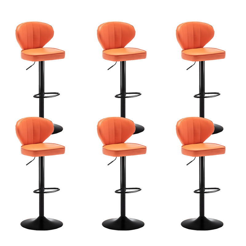 Home Swivel verstelbare hoogte Krukkruk Moderne matte afwerking Lederen barstool