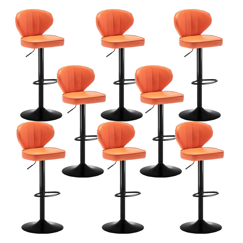 Home Swivel verstelbare hoogte Krukkruk Moderne matte afwerking Lederen barstool