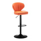 Home Swivel verstelbare hoogte Krukkruk Moderne matte afwerking Lederen barstool