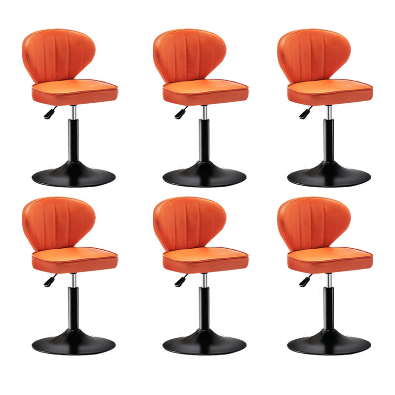 Home Swivel verstelbare hoogte Krukkruk Moderne matte afwerking Lederen barstool