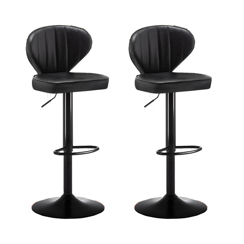 Home Swivel verstelbare hoogte Krukkruk Moderne matte afwerking Lederen barstool