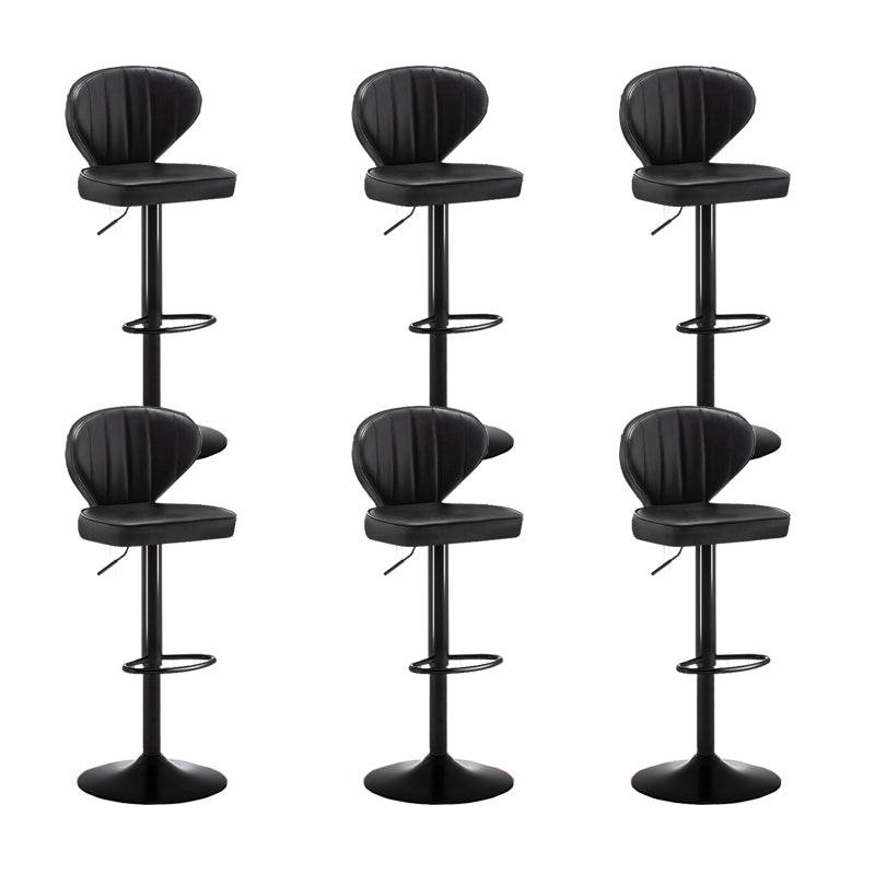 Home Swivel verstelbare hoogte Krukkruk Moderne matte afwerking Lederen barstool