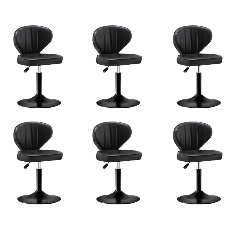 Home Swivel verstelbare hoogte Krukkruk Moderne matte afwerking Lederen barstool