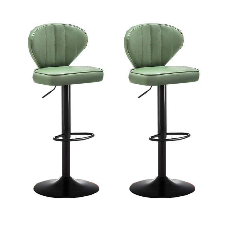 Home Swivel verstelbare hoogte Krukkruk Moderne matte afwerking Lederen barstool