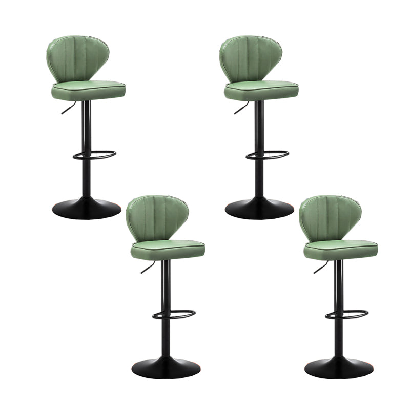 Home Swivel verstelbare hoogte Krukkruk Moderne matte afwerking Lederen barstool