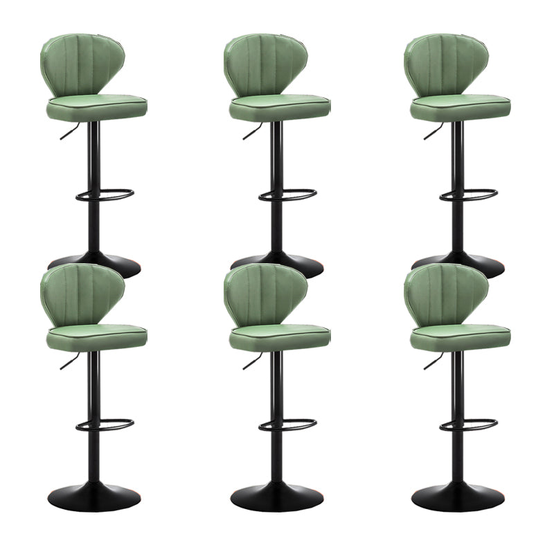 Home Swivel verstelbare hoogte Krukkruk Moderne matte afwerking Lederen barstool