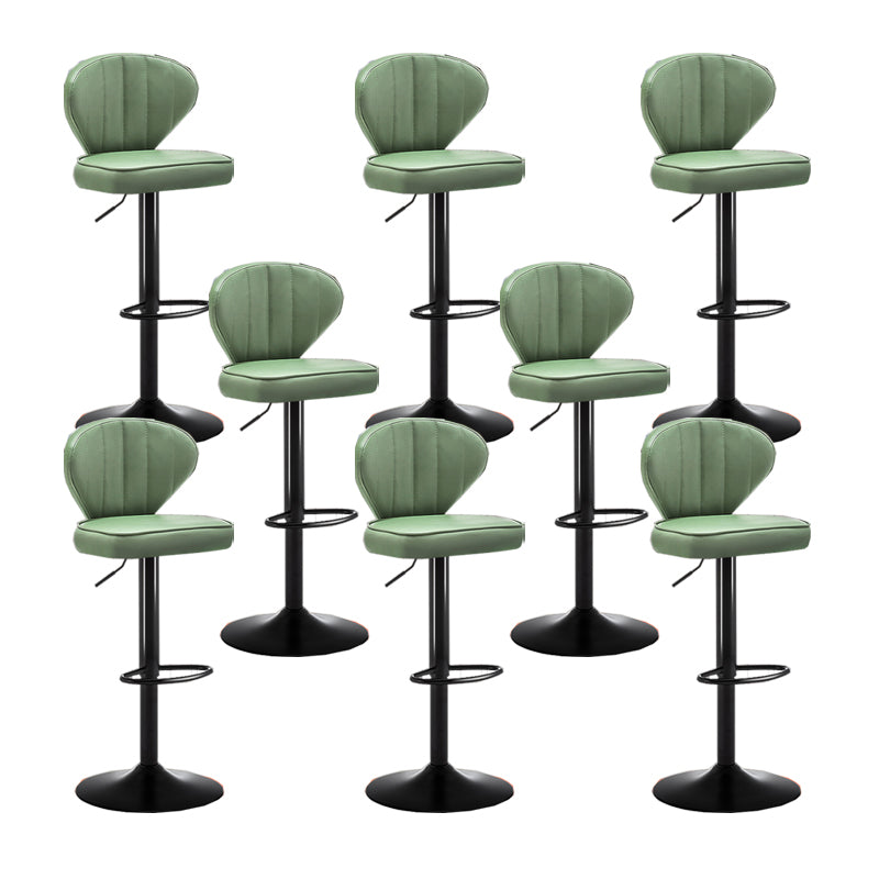 Home Swivel verstelbare hoogte Krukkruk Moderne matte afwerking Lederen barstool