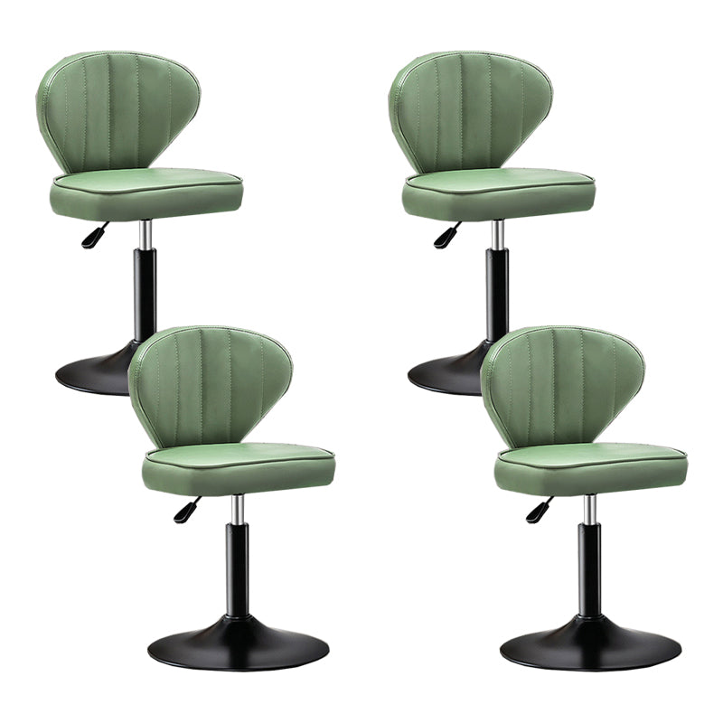 Home Swivel verstelbare hoogte Krukkruk Moderne matte afwerking Lederen barstool