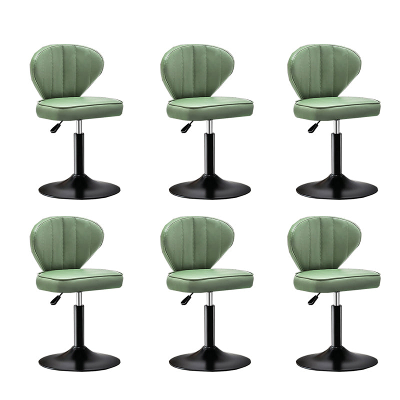 Home Swivel verstelbare hoogte Krukkruk Moderne matte afwerking Lederen barstool