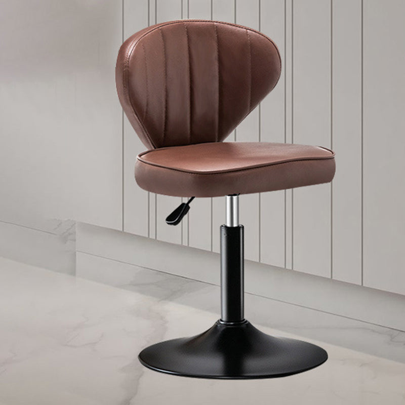 Home Swivel verstelbare hoogte Krukkruk Moderne matte afwerking Lederen barstool