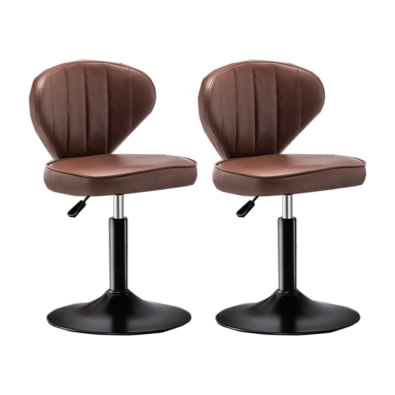 Home Swivel verstelbare hoogte Krukkruk Moderne matte afwerking Lederen barstool