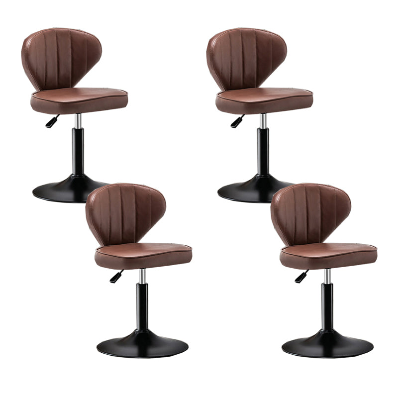 Home Swivel verstelbare hoogte Krukkruk Moderne matte afwerking Lederen barstool