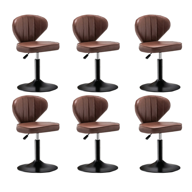 Home Swivel verstelbare hoogte Krukkruk Moderne matte afwerking Lederen barstool