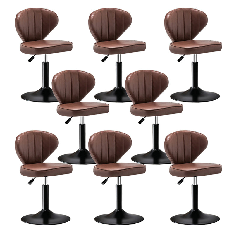 Home Swivel verstelbare hoogte Krukkruk Moderne matte afwerking Lederen barstool