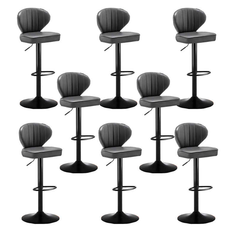 Home Swivel verstelbare hoogte Krukkruk Moderne matte afwerking Lederen barstool