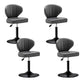 Home Swivel verstelbare hoogte Krukkruk Moderne matte afwerking Lederen barstool
