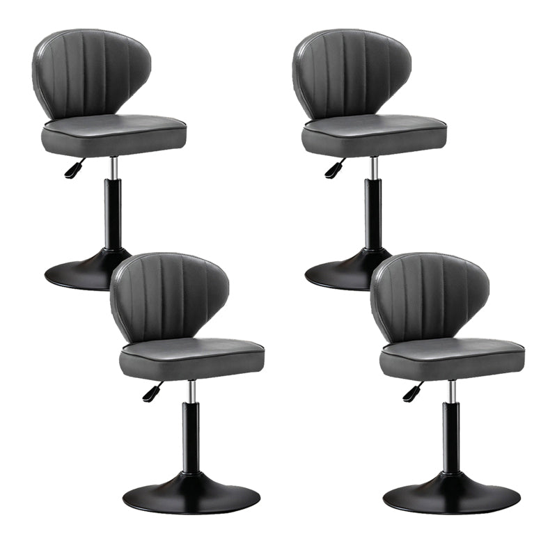 Home Swivel verstelbare hoogte Krukkruk Moderne matte afwerking Lederen barstool
