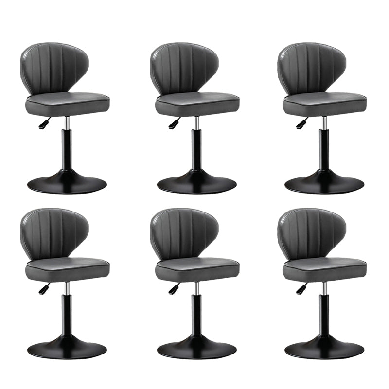 Home Swivel verstelbare hoogte Krukkruk Moderne matte afwerking Lederen barstool